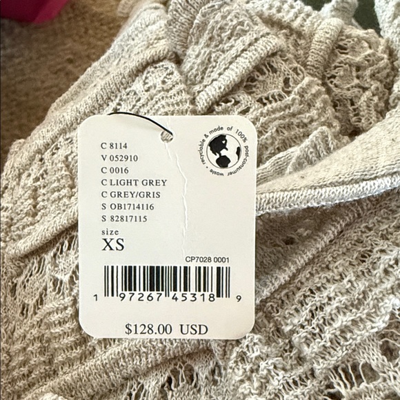 Free People Wild Roses Cardi in Grey - Picture 7 of 7